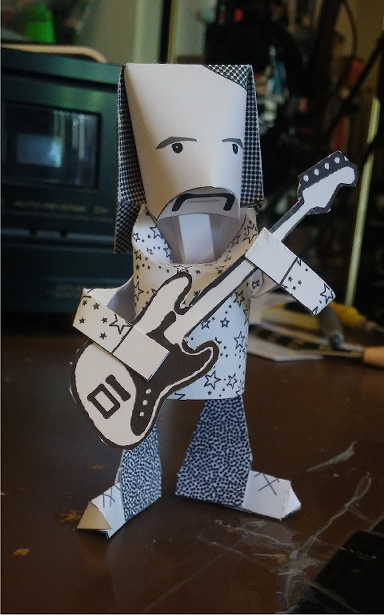 Holger Czukay papertoy by James Britt